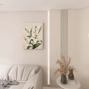 Solid pine framed botanical painting