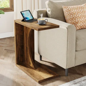C-Shaped End Table