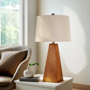 Mid Century Modern Walnut Desk Lamp