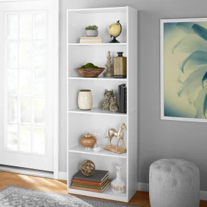 5-Shelf Bookcase with Adjustable Shelves